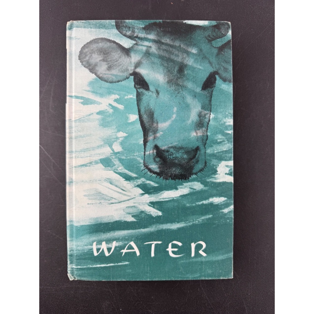 1955 Water The Yearbook of Agriculture USDA Hardcover Vintage Teal Cow Cover